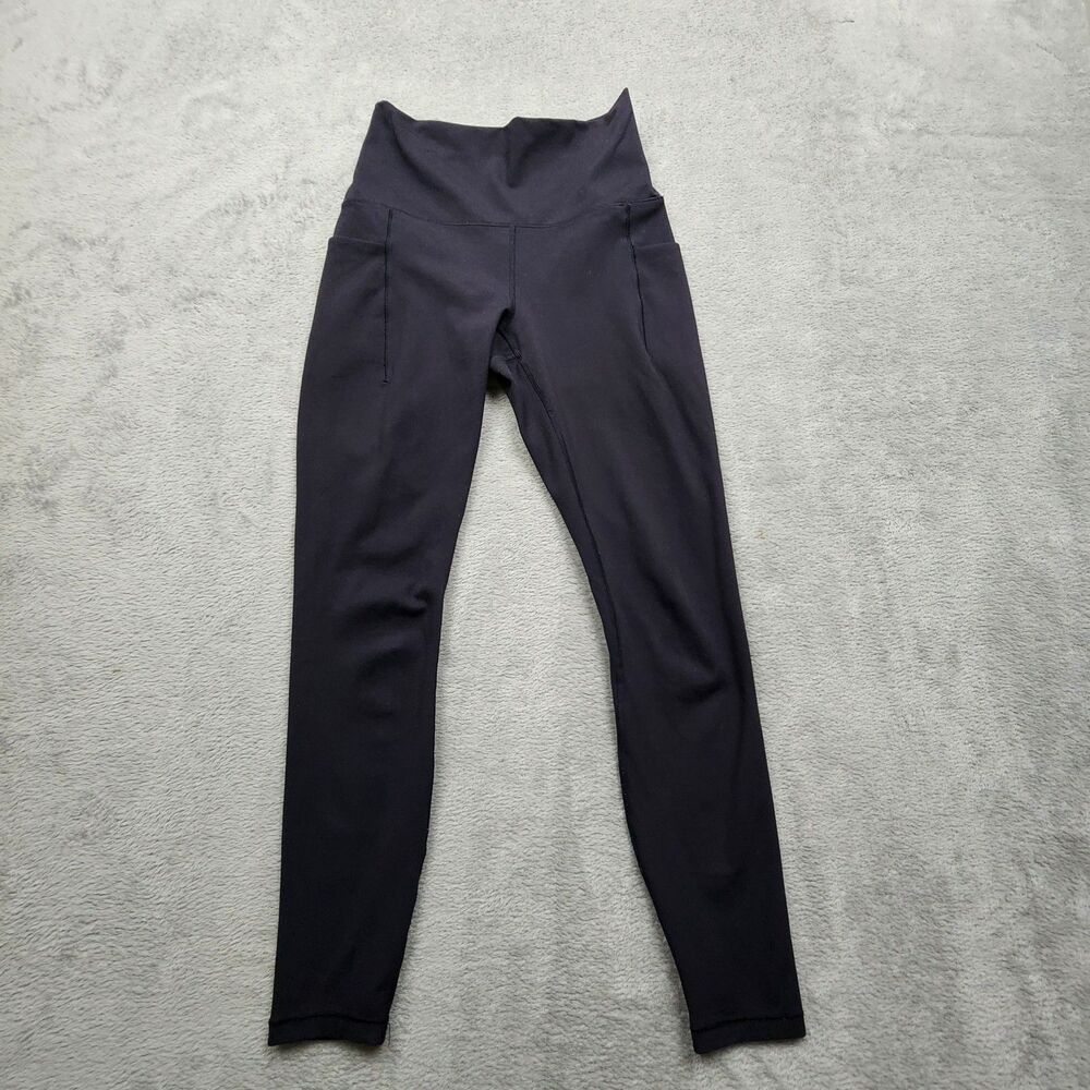 Spyder Active Womens XS Black Activewear Pants Side Pockets Stretch Athletic